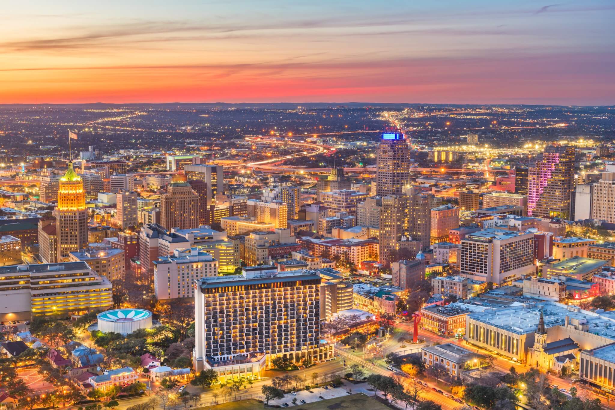 San Antonio skyline.