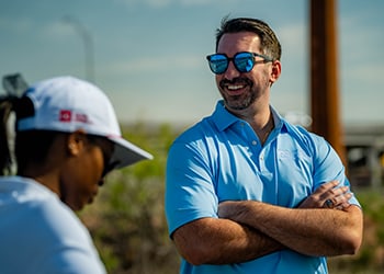 Man in sunglasses outdoors