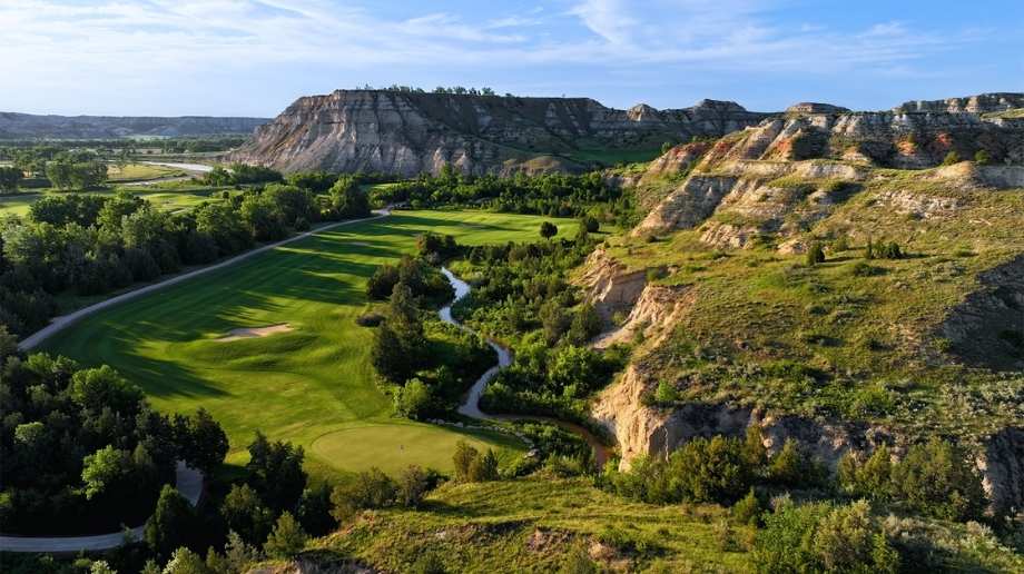 Bully Pulpit Golf Course in Medora, ND.