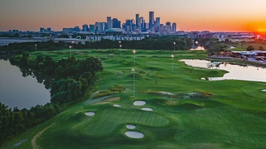 Aerial view of East River 9 in Houston