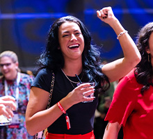Woman dancing at NAPE Charities concert